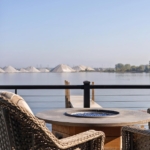 Lake view from the living room of a West Michigan Lakeshore home