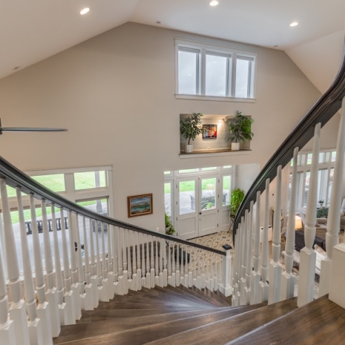 The interior decor of a house in West Michigan.